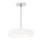 Dweled Manhattan 14in LED Fabric Pendant 2700K in Brushed Nickel PD-137 - alternate 1